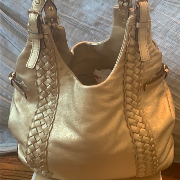 Authentic Kate Spade gold braided tote - Picture 3 of 5
